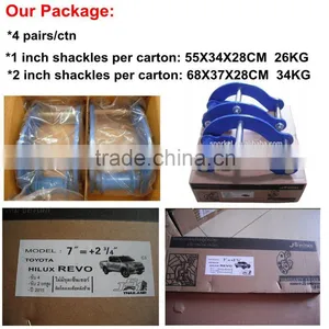 2 Inch 4X4 Rear Lift Kits and Lift Double Shackles for Latest Pick-up Triton 2015 thumbnail-3