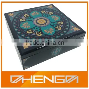 High Quality Black Matte Wooden Tea Box for Gift(ZDL-W317) thumbnail-2