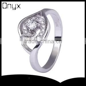 Wholesale 925 Sterling Silver Ring Evil Eye Micro Zircon Pave Setting Ring thumbnail-1