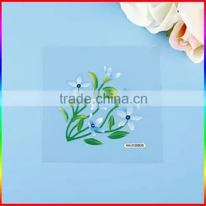 Beautiful Flowers PVC Stickers, Crystal Vinyl Stickers thumbnail-3