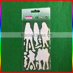 Fashion Girl Design 3D Puffy Sticker thumbnail-3