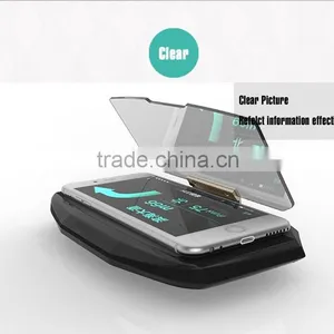 Universal Folding Mobile GPS Navigation Bracket HUD Head Up Display For Smart Phone Car Mount Stand Phone Holder Safe Adsorption thumbnail-6