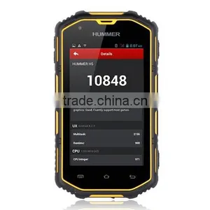High Quality 4 Inch Hummer H5 Android 4.2 Mtk6572A Dual Core Dual Sim Card 4GB ROM 3G Waterproof Rugged Mobile Phone thumbnail-4