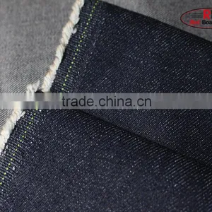 12oz Blue Color Slub 100%Cotton Stretch Denim Fabric thumbnail-3