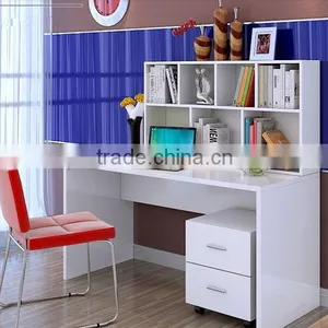 Hot Sale Factory Outlets Center Wooden Kids Study Desk With Bookcase thumbnail-2
