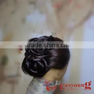 Flower Hair Pieces for Wedding. Synthetic Hair Accessories thumbnail-1