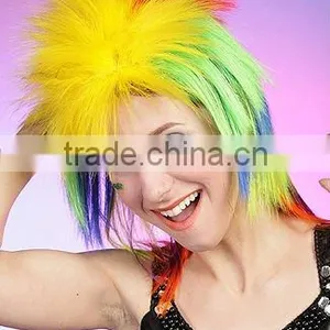Mens Fancy Dress Wigs, Multi Color Naruto Cosplay Wig thumbnail-3