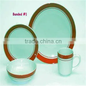 16pcs Stoneware Dinnerware Set,china Supplier,cheap Kitchenwares Popular Stoneware Tableware thumbnail-3