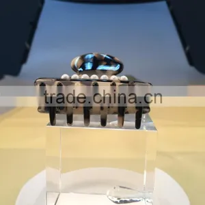 6 Teeth Handmade Pearl Decorative Hair Claw 2015 New Design Hollow Out Magic Clamps Chinese Suppliers for Fashion Claws thumbnail-3
