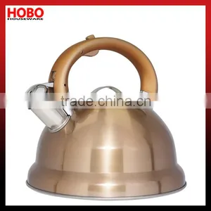 2.6L Copper Colour Stainless Steel Whistling Kettle Tea Kettle Tea Pot thumbnail-1
