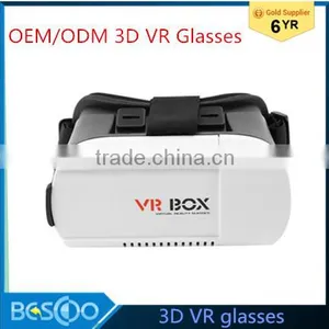 Original VR Box Virtual Reality 3D Glasses Headset Head Mount Google Cardboard Helmet VR BOX for 4.0'-6.0' Phone thumbnail-1