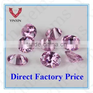 Synthetic Cubic Zirconia Oval Shape Pink CZ thumbnail-3