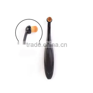 Tops 10 PCS OEM Oval Gold Cosmetic Toothbrush Makeup Brush Sets thumbnail-4