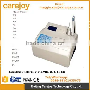 CE&ISO 4 / 2 Channel Coagulometer Coagulation Analyzer for PT APTT TT FIB Hep ProC ProS thumbnail-1