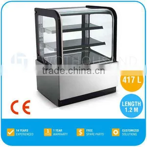 417 L 3 Shelf Design Glass Showcase With CE Approve thumbnail-1