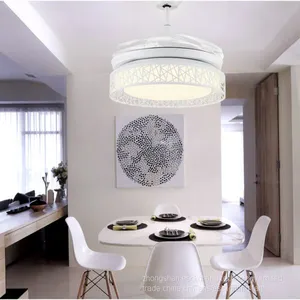 2017 New Style Bird's Style Warm White Light Invisible Ceiling Fan With Light Home Used thumbnail-3