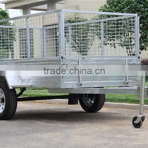 High Quanlity 7x5ft Galvanised Caged Box Trailer thumbnail-4