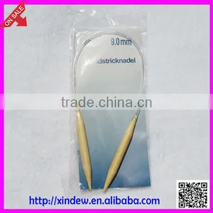 40 cm Circular Bamboo Knitting Needles in OPP Bag thumbnail-1