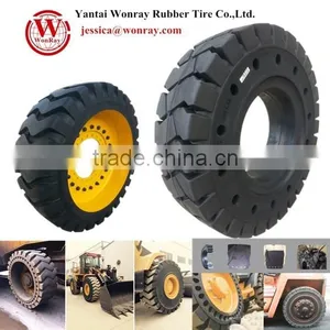 Puncture Proof OTR Solid Tire With Rims Chinese Manufacturers thumbnail-1