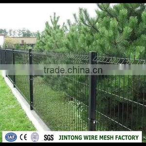 Anping Curved Wire Railway Fence Manufacturer/Peach Shape Post Pvc Coated Steel Welded Fence thumbnail-5