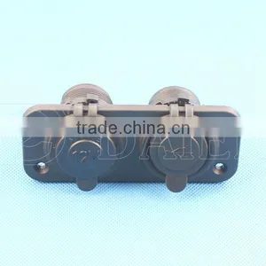 Panel Mounted Micro USB Car Charger 2 Port And Car 12V DC Socket thumbnail-2