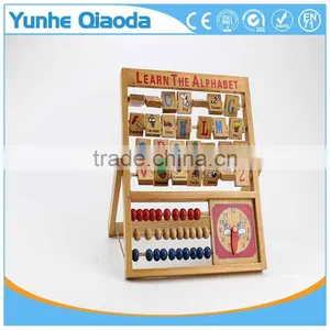 New Kids Learning Developmental Versatile Alphabet Abacus Wooden Toys thumbnail-4
