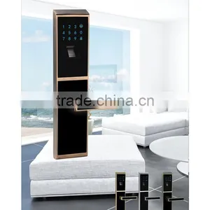 Low Static Power Consumption Automatic Repair and Memory Red Bronze Smart Door Lock thumbnail-1