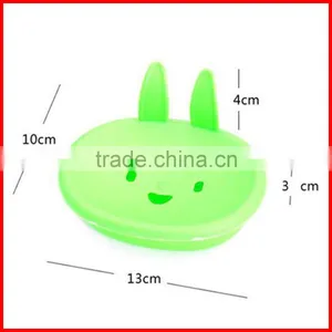 Cute Cartoon Rabbit Plastic Soap Dishes Bathroom Soap Holder Storage Display Bathroom Sets Eco-Friendly thumbnail-2