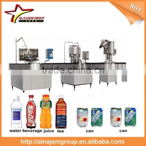 High Quality Economy Linear Type Beer Can Bottling Line /Filling Machine Without Alcohol thumbnail-1