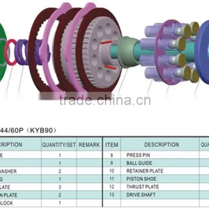 MSG-27P,44P Swing Motor Parts thumbnail-1