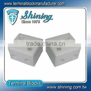 TC-652-A No Glazed Plated 600V 2 Pole 16mm 65A Porcelain Terminal thumbnail-1