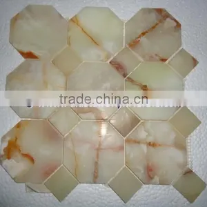 Customizable LIGHT GREEN ONYX MOSAIC TILES COLLECTIONS thumbnail-3