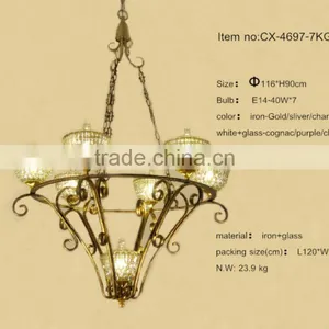 Bisini Luxury Gold Plated European Style Chandelier/Candle Light thumbnail-6