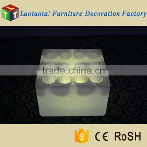 RF Wireless Control 16 RGB Color Changing LED Cube Ice Bucket/wine Holder thumbnail-6
