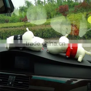 N252 Cartoon Dog Plush Toy Decor Air Purge Auto Bamboo Charcoal Bag Car Accessories for Air Purifying thumbnail-1