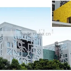 Architectural Laser Cut Curtain Walls Aluminum Perforated Facade Panle thumbnail-1