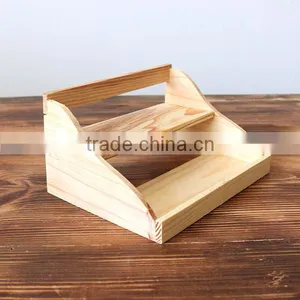 Balcony Multi-Storey Pine Wood Mini Flower Racks, Solid Wood Plant Shelf Convenient To Use thumbnail-4