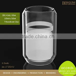 Favorable Price Creative Double-Layer Cow Milk Glass Cup thumbnail-3