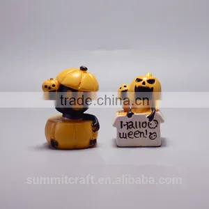 Halloween Decoration Resin Collectible Mini Pumpkin Figure Toy thumbnail-1