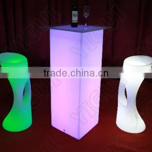 Popular Nightclub Party Glow LED Cocktail Table/ 2015 Hot Sale Cooking Table thumbnail-3
