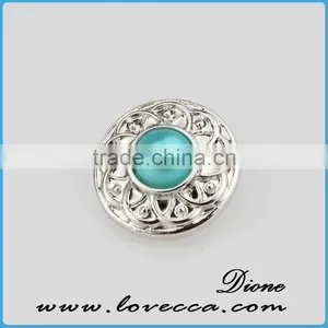 Fashion Jewelery Hot Products Pendant Snap Button Jewelry Necklace Press Snap Necklace With A Chain In Stock thumbnail-1