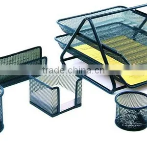Black Supply Metal Mesh Office Desk Accessories thumbnail-2