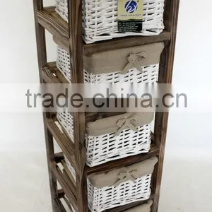Living Room Furniture Baked Small Furniture Wicker Chest of Drawers thumbnail-4