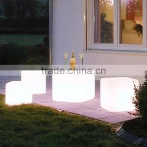 Led Furniture RGB Led Cube Table Light/ RGB Decorative Under Table Led Light RGB Outdoor Seat Led Cube thumbnail-1