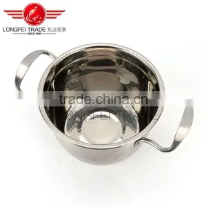 Longfei Stainless Steel Handle Hign Pot/ Stock Pot/ Soup Pot With Glass Lid thumbnail-5