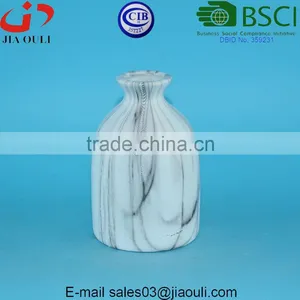 Table Decor Water Transfer Printing Marble/wood Color Mini Ceramic Vase thumbnail-5