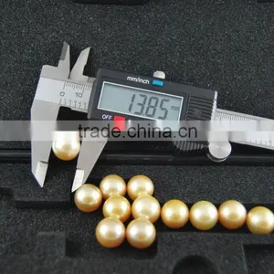 Good Quaity AAA 13-14mm Golden Tahitian Loose Pearls thumbnail-2