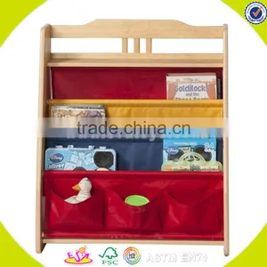 Wholesale Top Quality Wooden Kids Bookshelf Great Household Wooden Kids Bookshelf Hot Toddler Wooden Kids Bookshelf W08D044 thumbnail-2