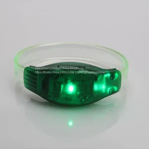 Voice Control LED Flashing Music Center Concert Sprots Meeting Decoration Brand Promotional Wriatband Armband thumbnail-3