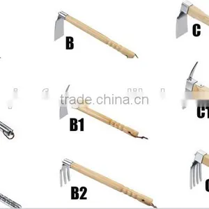 Garden Tool--Stainless Steel Hoe With Solid Wood Handle thumbnail-3